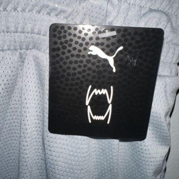 Puma Women's Foundation Basketball Draw String Shorts Sz L Gray NWT MSRP $40 - Picture 5 of 6